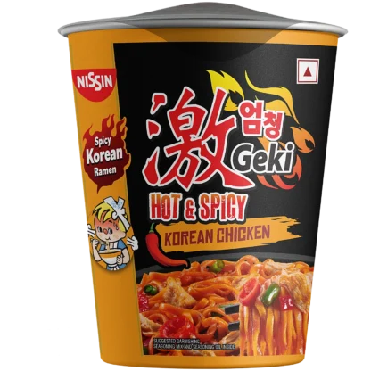 NISSIN CUP NOODLES GEKI HOT & SPICY KOREAN CHICKEN 70G