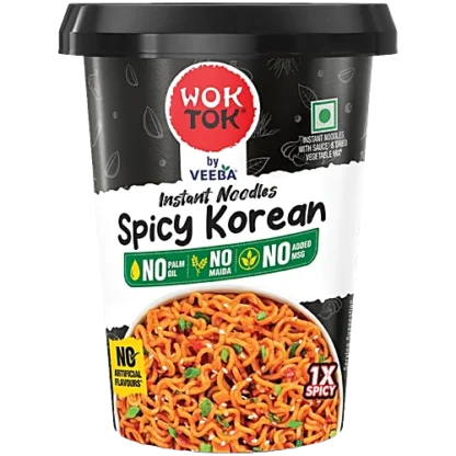 VEEBA WOKTOK INSTANT CUP NOODLE SPICY KOREAN 92.5G