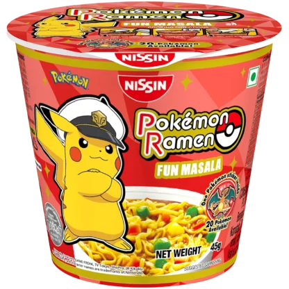 NISSIN CUP NOODLES POKEMON RAMEN MASALA 45G