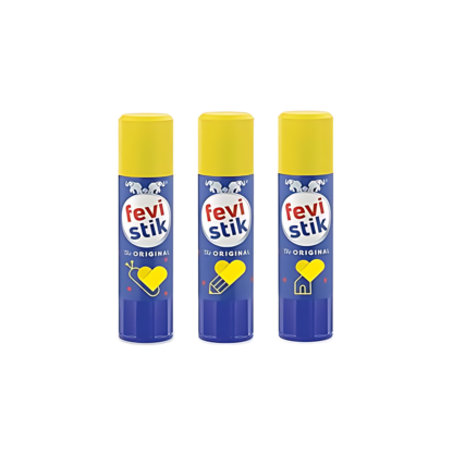 Fevistik Glue Stick 25g, Pack of 3 | Multi-Purpose Glue Stick for School Projects, Art & Craft, DIY | Suitable for School & Office Activities | Easy to Use