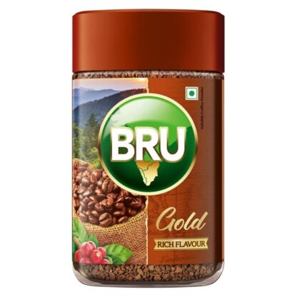 Bru Gold | Premium Freeze-Dried Coffee | Experience Intense Coffee Taste | Aromatic Instant Coffee | 100g