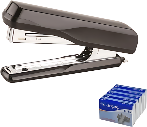 Kangaro Desk Essentials HD-10D Star Stapler with 5 Staple Pins Boxes Cordless Stapler