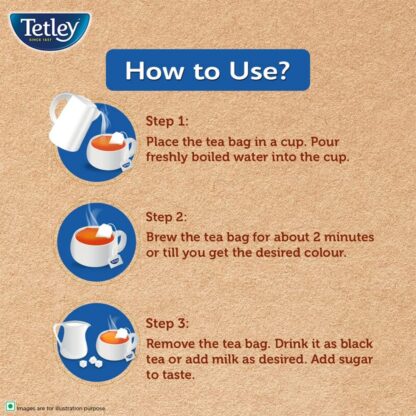 Tetley Original Black Tea Bags Box (100 g) - Image 2