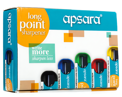 APSARA Long Point Single Pencil Sharpeners (Set of 20, Multicolor)