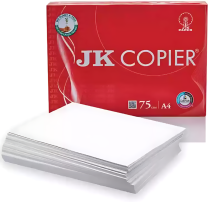 JK Copier Unruled A4 75 GSM Printer Paper (Set of 1, White)