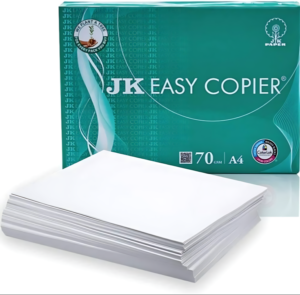 JK Easy A4 xerox paper Unruled A4 70 GSM Printer Paper (Set of 1, White)