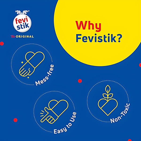 Fevistik Glue Stick 25g, Pack of 3 | Multi-Purpose Glue Stick for School Projects, Art & Craft, DIY | Suitable for School & Office Activities | Easy to Use - Image 4