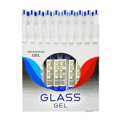 FLAIR Glass Gel Pen Wallet Pack | Waterproof Ink for Smooth Flow System | Low-Viscosity Ink for Smudge Free Writing (Blue ink, Tip Size 0.6 mm) - Image 2