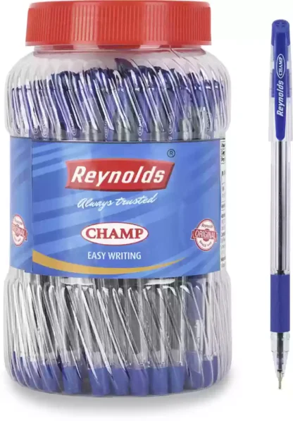 Reynolds Champ Ball Pen (Pack of 60, Ink Color - Blue)