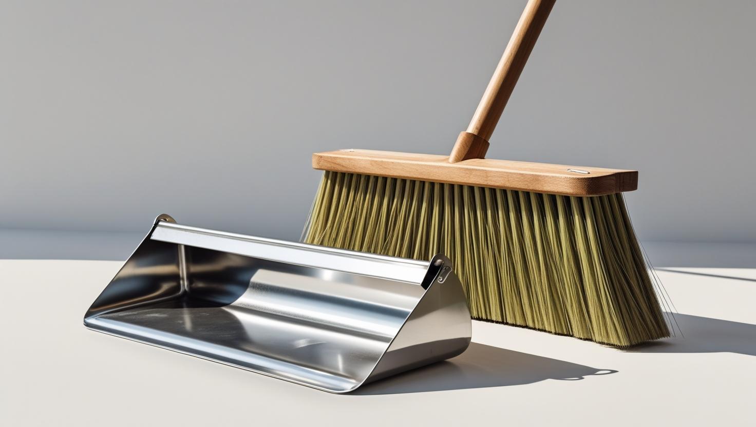 Commercial Broom and Dustpan Set