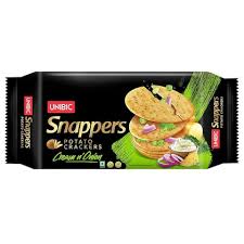 Unibic Snappers Cream & Onion Potato Crackers 75 G