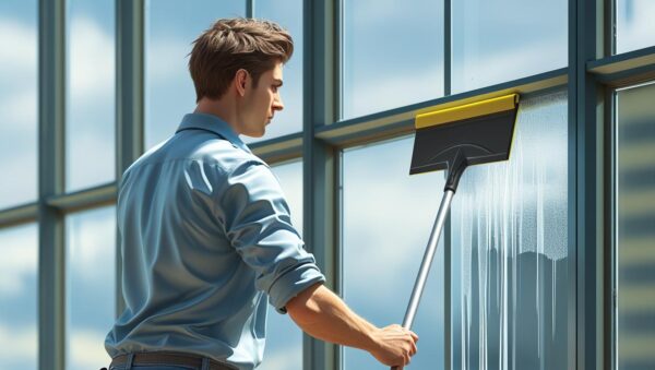 Window Squeegee with Extendable Handle